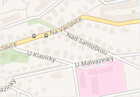 Na Václavce v obci Praha - mapa ulice
