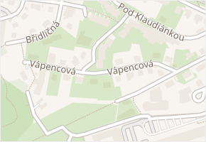 Na vápenném v obci Praha - mapa ulice