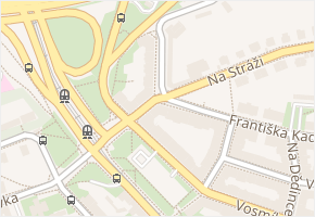 Na vartě v obci Praha - mapa ulice