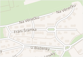 Na Věnečku v obci Praha - mapa ulice
