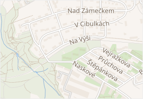 Na výši v obci Praha - mapa ulice