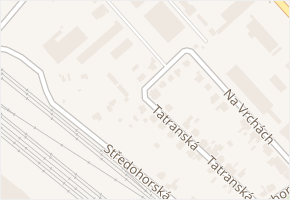 Na vysočině v obci Praha - mapa ulice