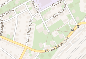 Na záhonech v obci Praha - mapa ulice
