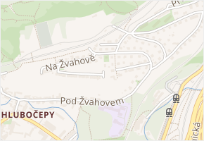 Na Žvahově v obci Praha - mapa ulice