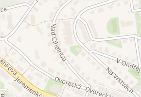 Nad cihelnou v obci Praha - mapa ulice