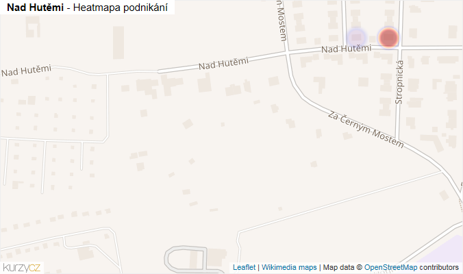 Mapa Nad Hutěmi - Firmy v ulici.