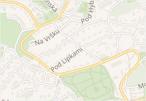 Nad Klamovkou v obci Praha - mapa ulice