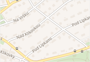 Nad Klikovkou v obci Praha - mapa ulice