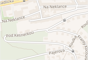 Nad Koulkou v obci Praha - mapa ulice