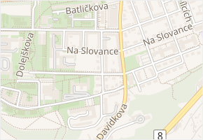 Nad Mazankou v obci Praha - mapa ulice