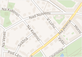 Nad Nuslemi v obci Praha - mapa ulice