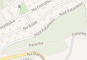 Nad Paťankou v obci Praha - mapa ulice