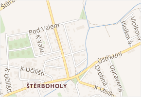 Nad plynovodem v obci Praha - mapa ulice