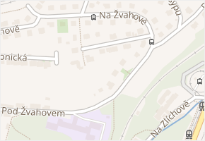 Nad pomníkem v obci Praha - mapa ulice