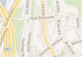 Nad přívozem v obci Praha - mapa ulice