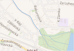 Nad Rokytkou v obci Praha - mapa ulice