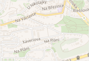 Nad Santoškou v obci Praha - mapa ulice