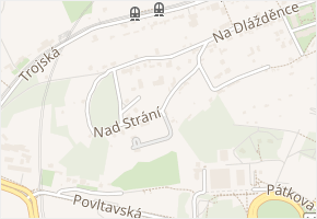 Nad strání v obci Praha - mapa ulice