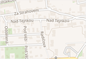 Nad Tejnkou v obci Praha - mapa ulice