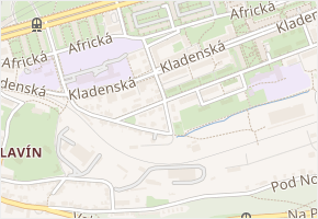 Nad tratí v obci Praha - mapa ulice