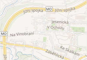 Nad Trnkovem v obci Praha - mapa ulice
