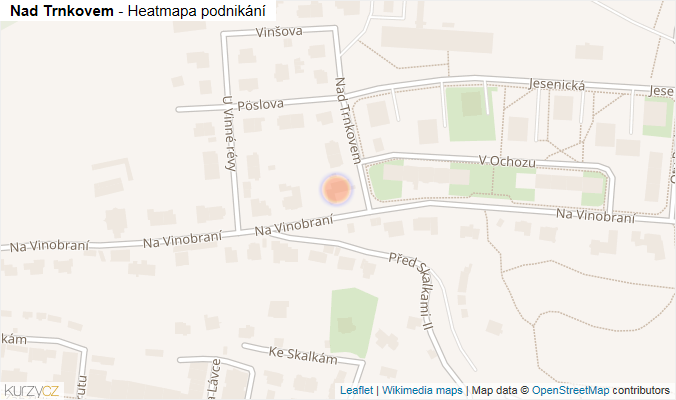 Mapa Nad Trnkovem - Firmy v ulici.