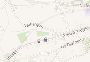 Nad Trojou v obci Praha - mapa ulice