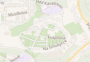 Nad Turbovou v obci Praha - mapa ulice