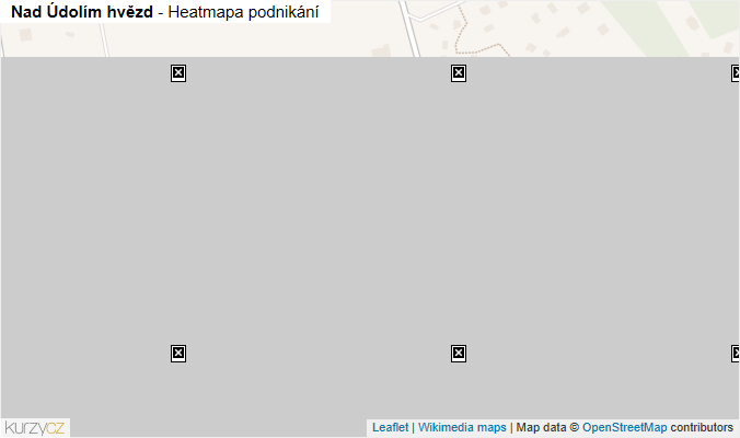 Mapa Nad Údolím hvězd - Firmy v ulici.