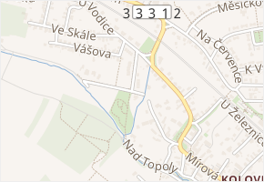 Nad vrbami v obci Praha - mapa ulice
