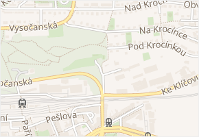 Nad Vysočany v obci Praha - mapa ulice