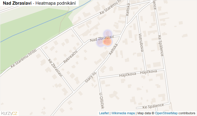 Mapa Nad Zbraslaví - Firmy v ulici.