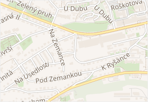 Nad Zemankou v obci Praha - mapa ulice