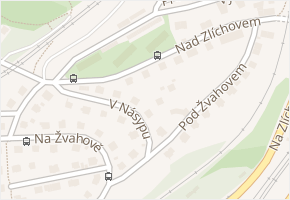 Nad Zlíchovem v obci Praha - mapa ulice