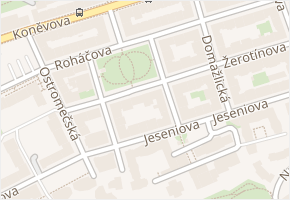 náměstí Barikád v obci Praha - mapa ulice
