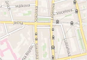 náměstí I. P. Pavlova v obci Praha - mapa ulice