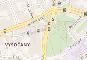 náměstí Organizace spojených národů v obci Praha - mapa ulice