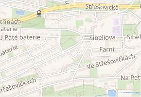 náměstí Před bateriemi v obci Praha - mapa ulice