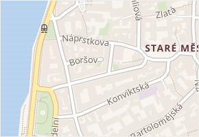Náprstkova v obci Praha - mapa ulice