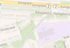 Navigátorů v obci Praha - mapa ulice