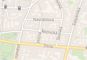 Navrátilova v obci Praha - mapa ulice