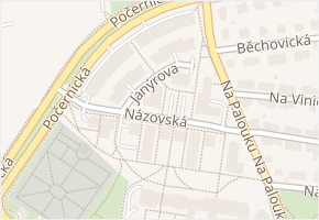 Názovská v obci Praha - mapa ulice