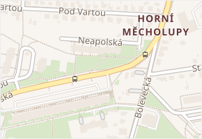 Neapolská v obci Praha - mapa ulice
