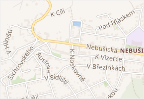 Nebušická v obci Praha - mapa ulice