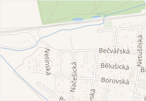 Nechvalická v obci Praha - mapa ulice