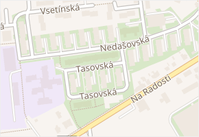 Nedašovská v obci Praha - mapa ulice