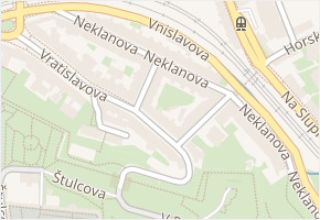Neklanova v obci Praha - mapa ulice