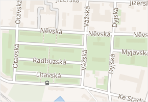 Něvská v obci Praha - mapa ulice