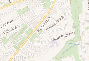 Nezvalova v obci Praha - mapa ulice