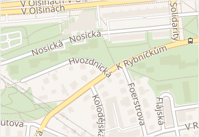 Nosická v obci Praha - mapa ulice